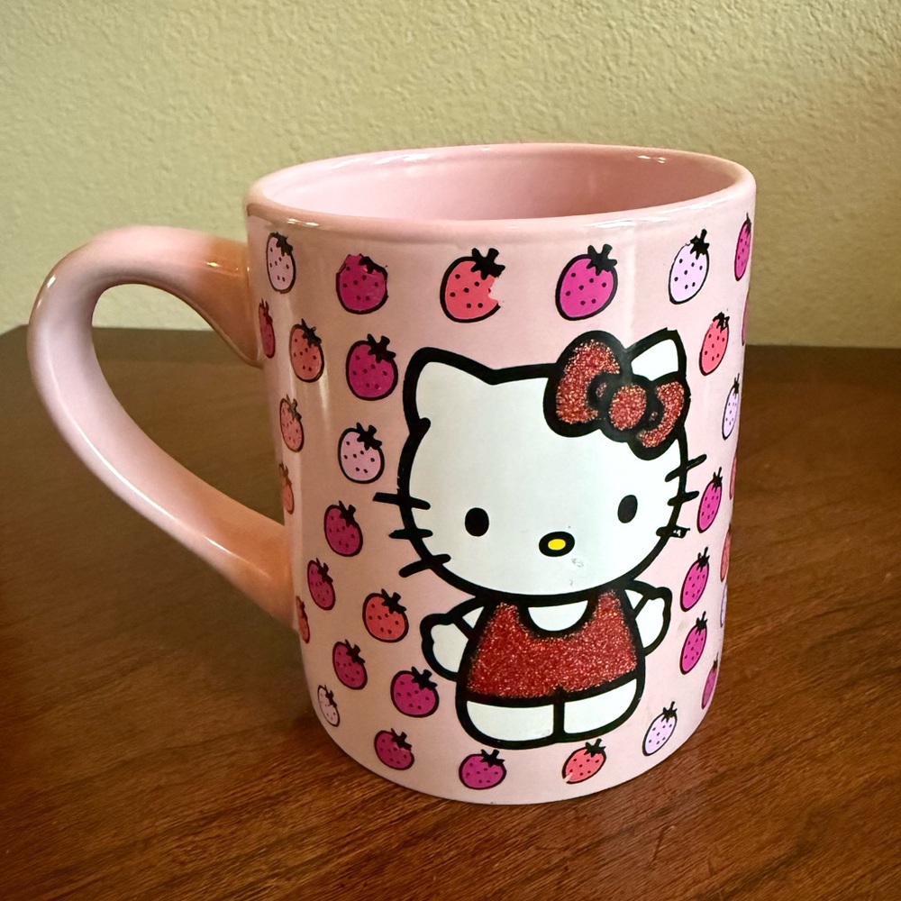 Hello Kitty Pink glitter Mug